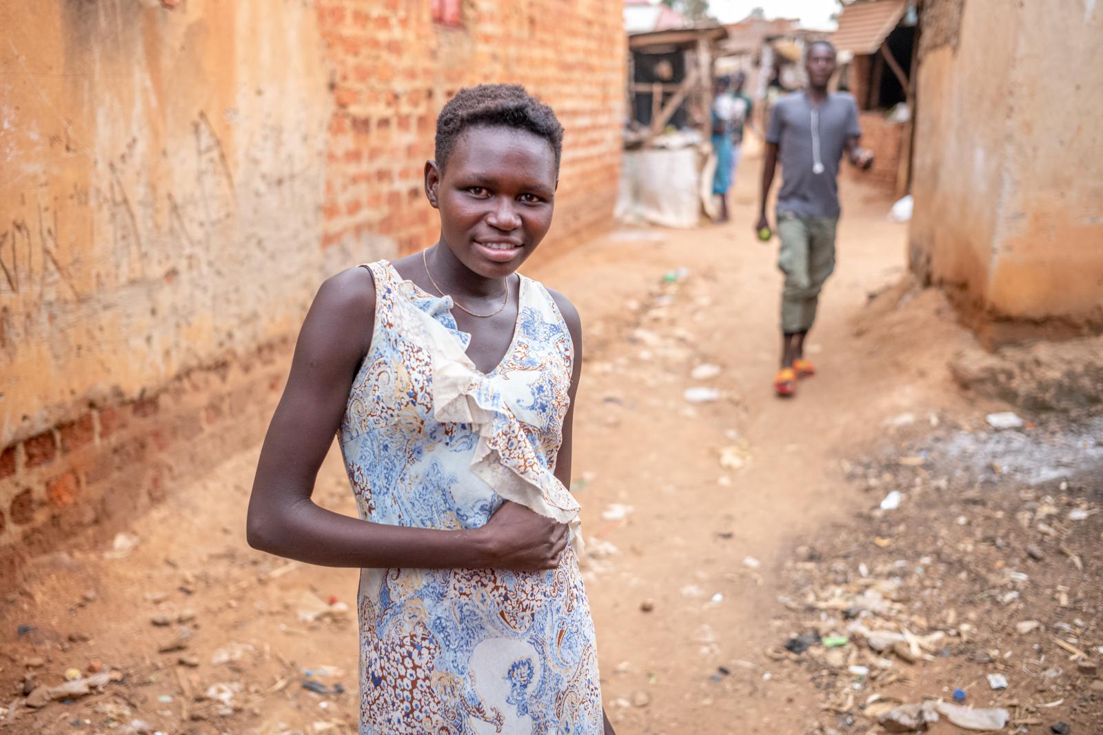 Abeni in the slum district 