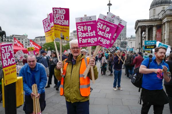 Trump protest in London  - 