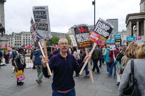 Trump protest in London  - 