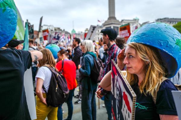 Trump protest in London  - 