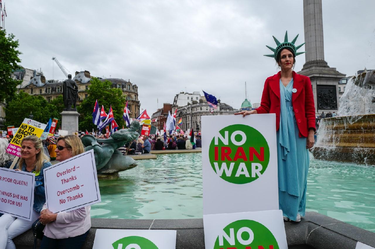 Trump protest in London 