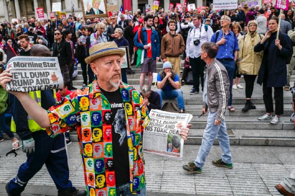 Trump protest in London  - 