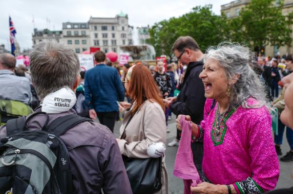 Trump protest in London  - 