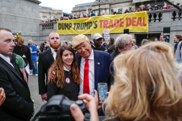 Trump protest in London  - 