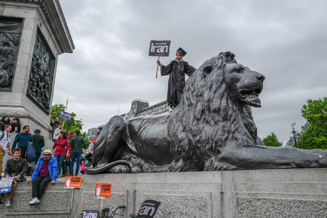 Trump protest in London 