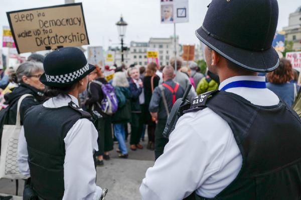 Trump protest in London  - 