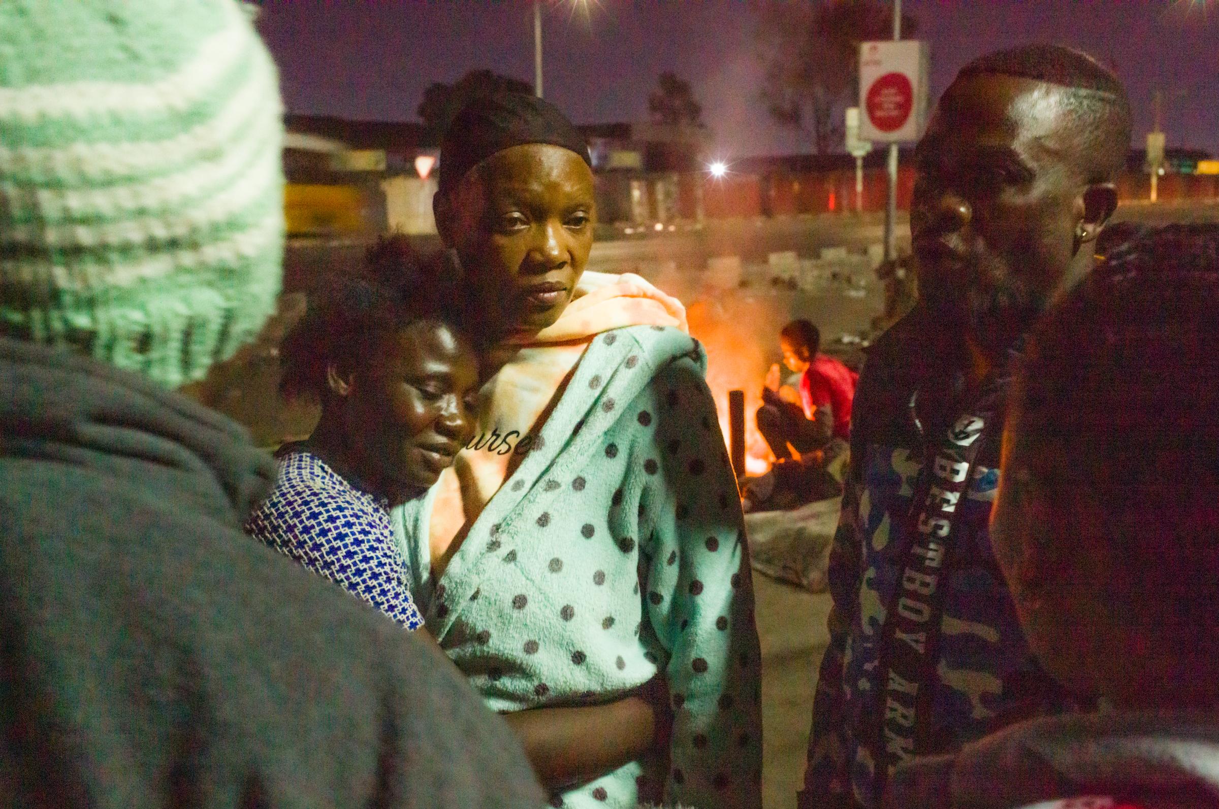 Life on the street in Lusaka - Social workers and local NGOs visit the children on a regular basis. They know the children and...