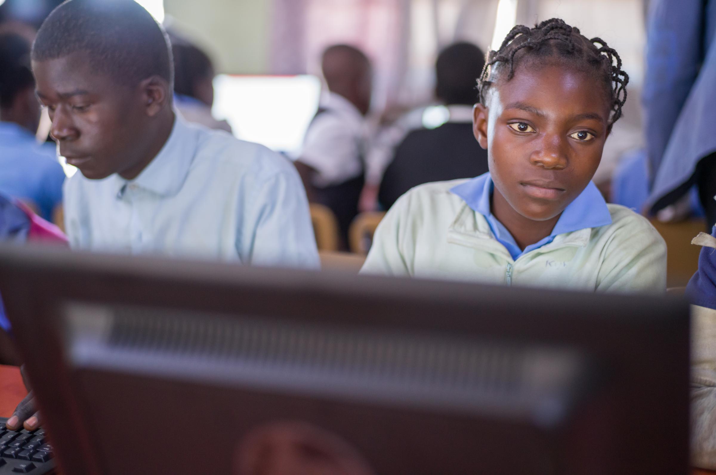 Life on the street in Lusaka - The school even provides opportunities for IT and computer studies with a classroom equipped with...