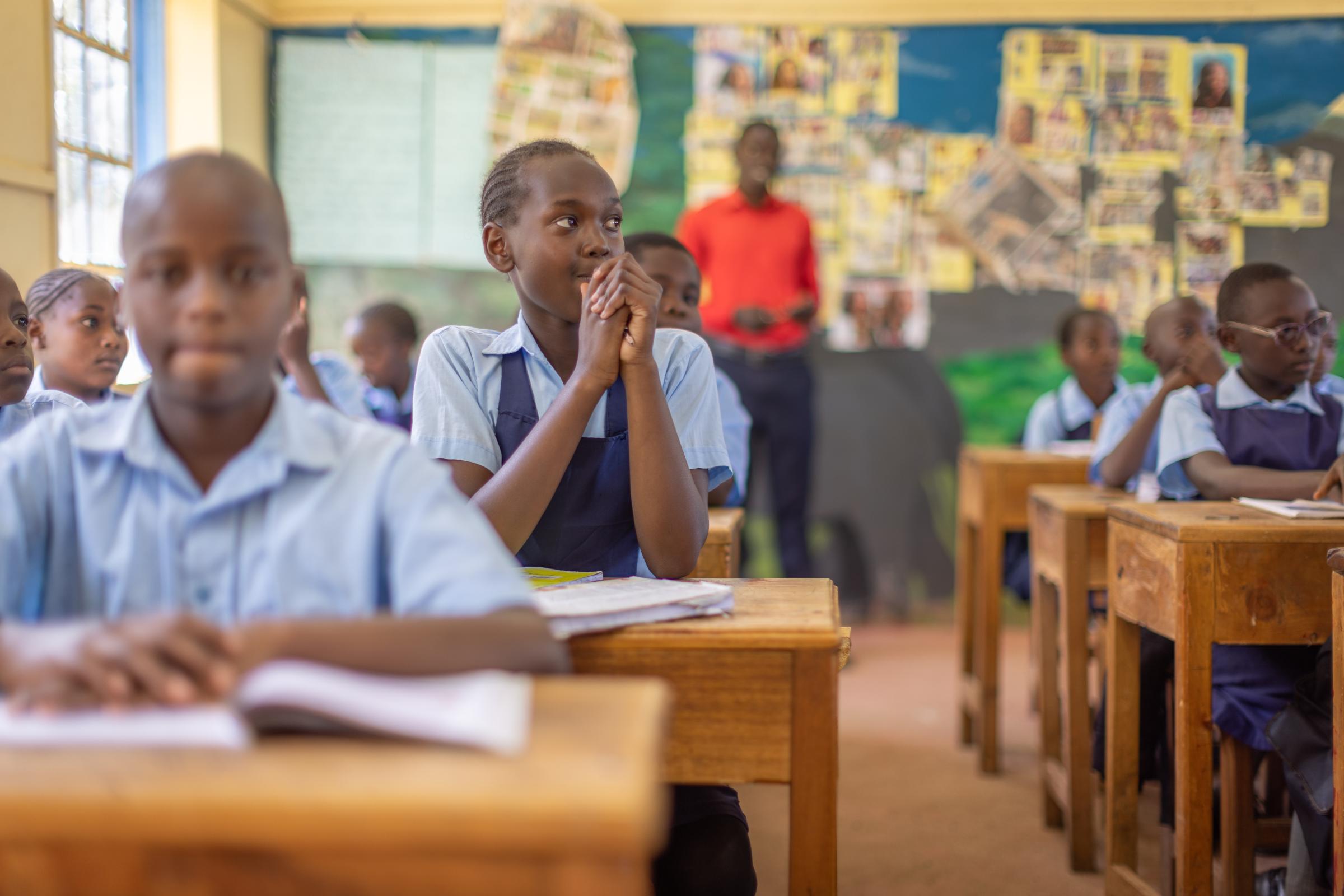 Life on the street in Lusaka - Students will continue their studies until they are old enough to carry on to secondary education...