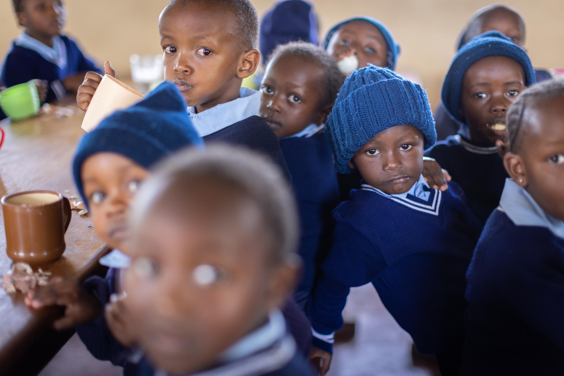 Life on the street in Lusaka - Break-time at school.