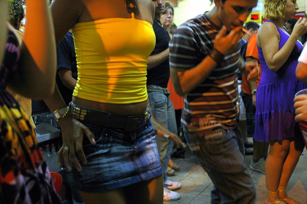 Dancing in a bar in Lapa, Rio de Janeiro, Brazil.