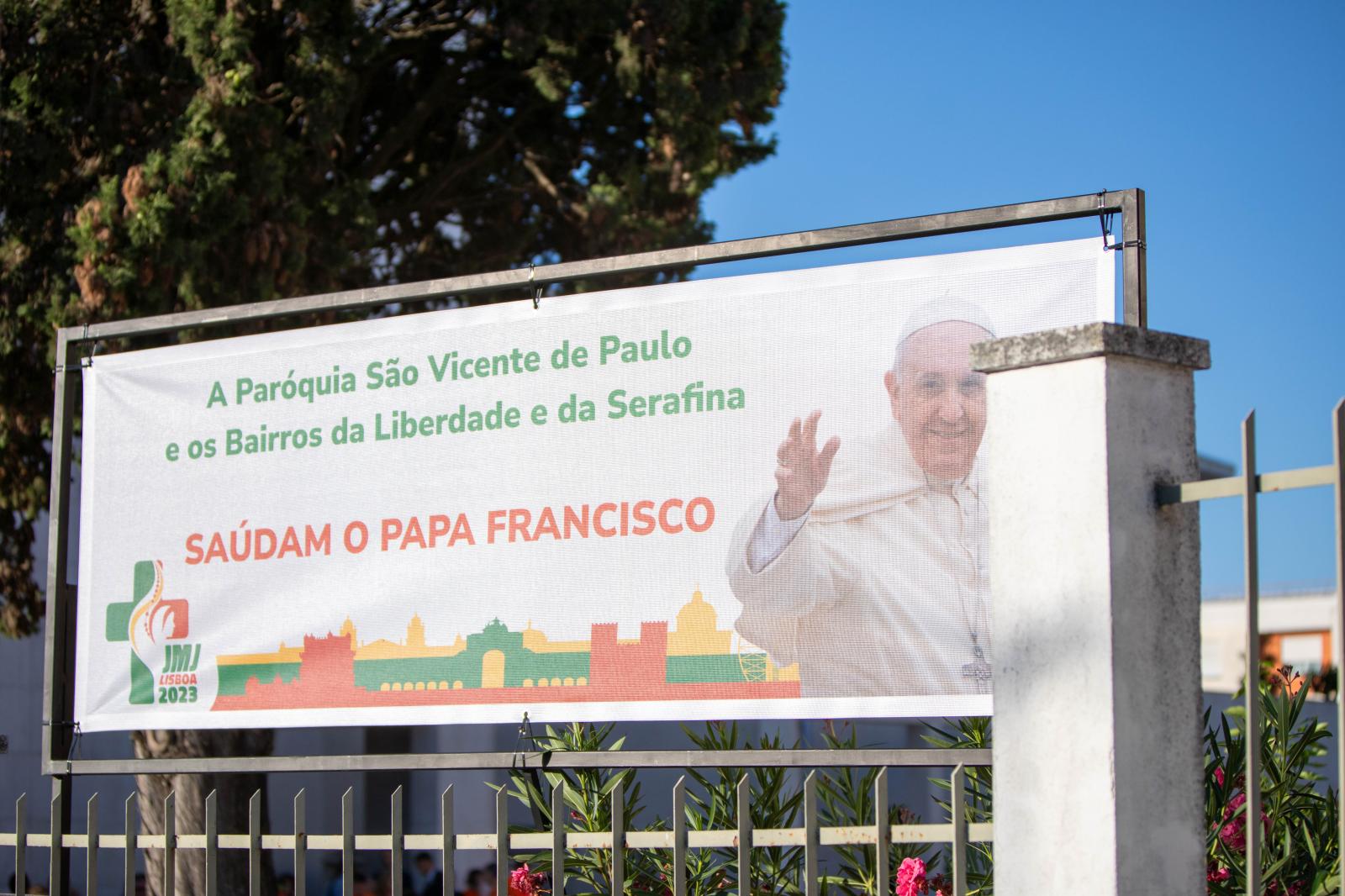 Pope Francis -São Vicente de Paulo, Lisbon - Portugal.