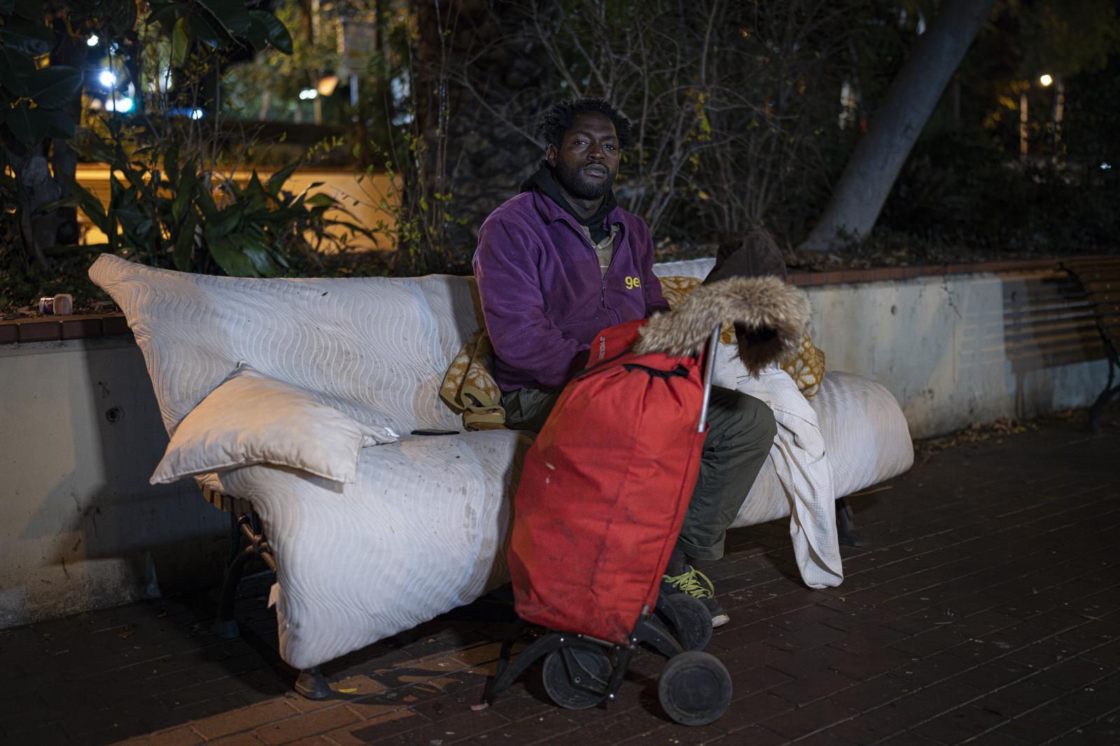 Image from PORTRAITS -  Molam  is from Gambia and is homeless in Barcelona....