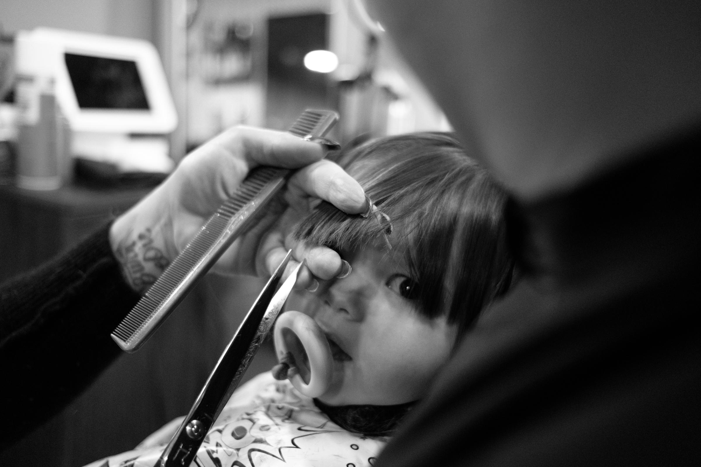 Forever and ever, no matter what - Ana Sofia getting her first hair trim just before her...