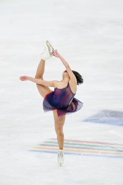 Image from Sports - Kaori Sakamoto of Japan who's routine caused her to lose...