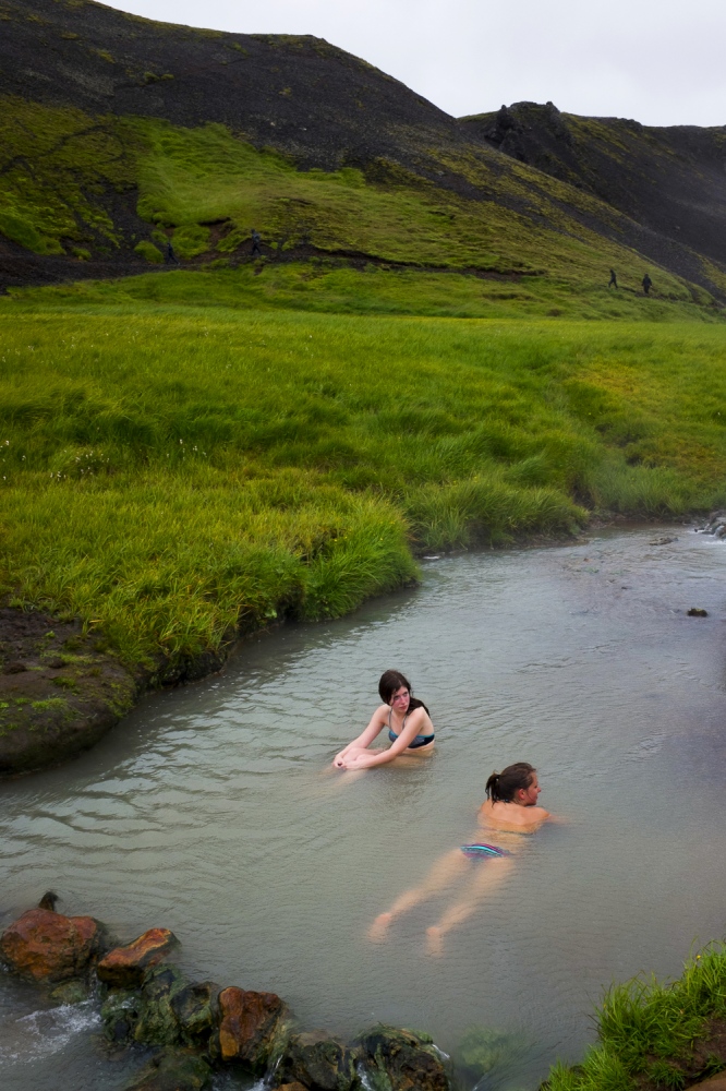Iceland - Thermal stream, Reykjadalur Valley                 