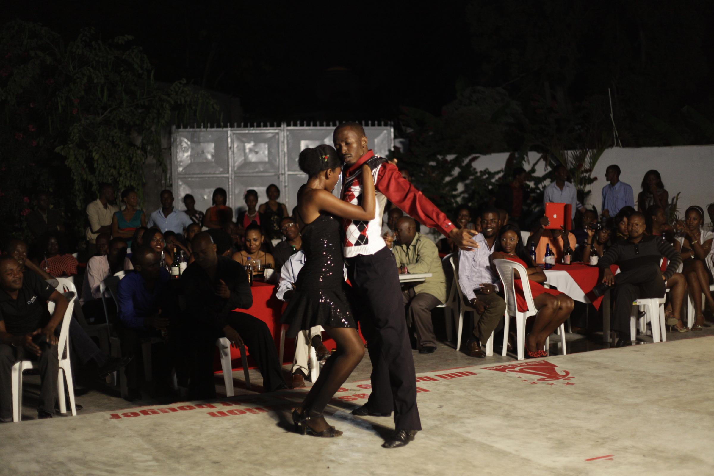 Haitian amputee makes comeback on dance floor - In this Jan. 20, 2013 photo, a professional dancer dances...