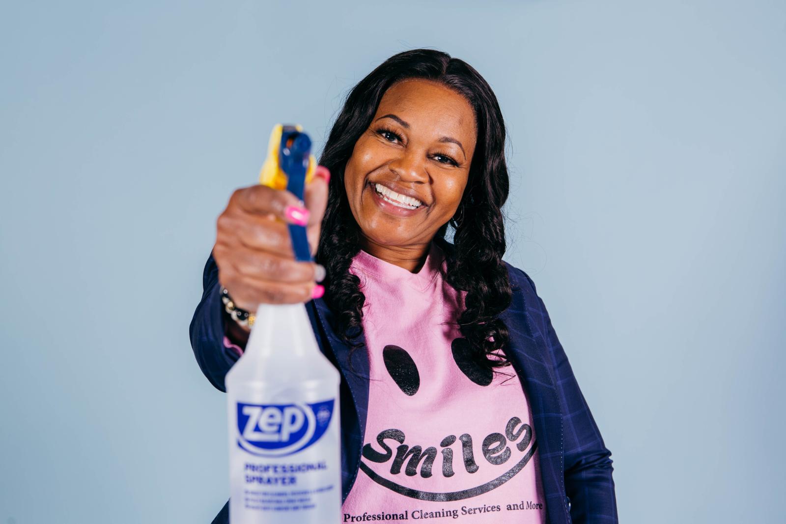 Angela Elder, founder of Smiles Professional Cleaning Services