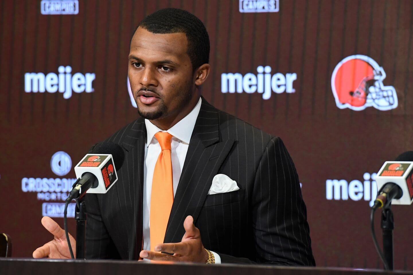 Deshaun Watson live news updates: New Browns QB introduced at news conference, answers media questions