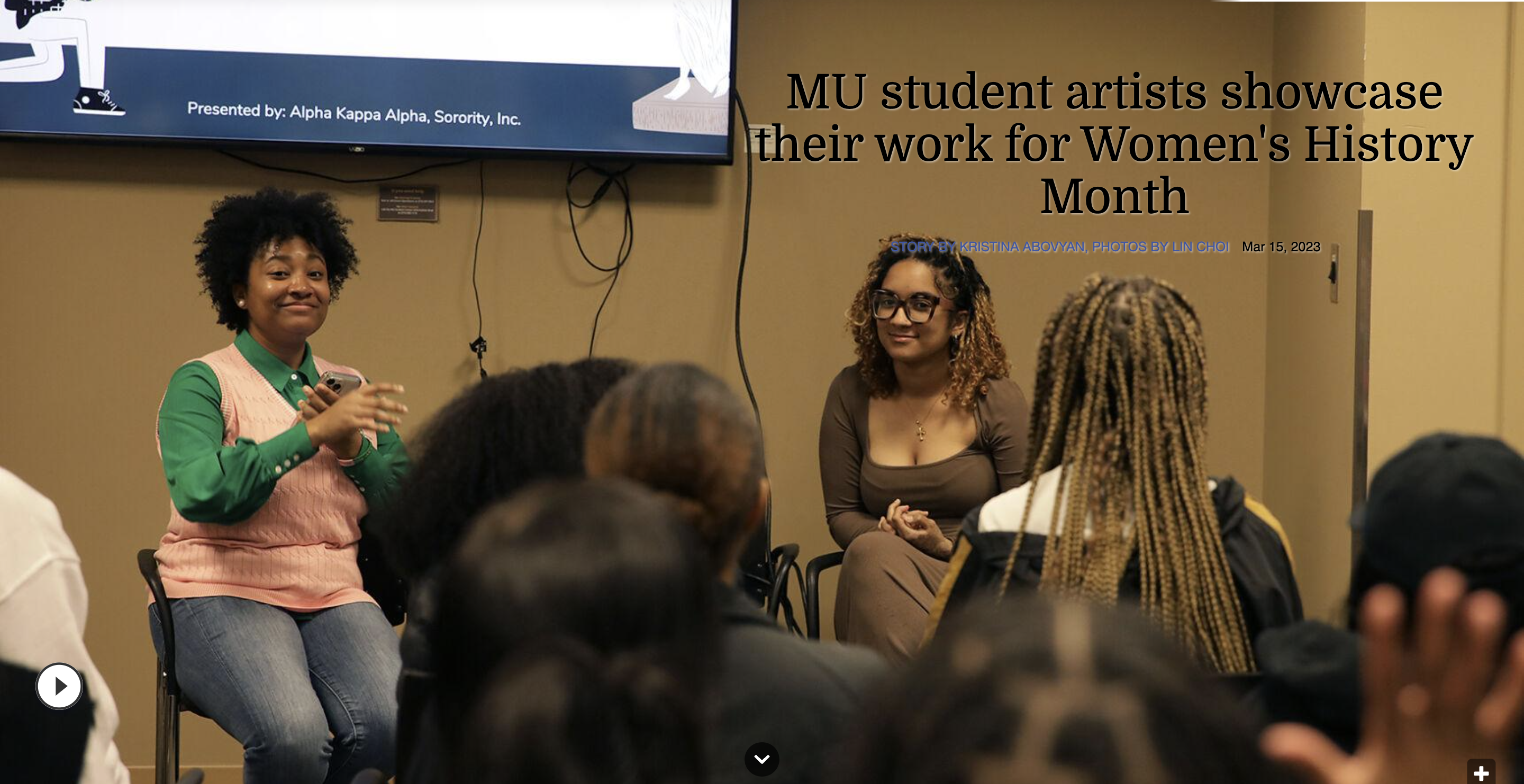 The Columbia Missourian - Click here to view web:  MU student artists showcase...