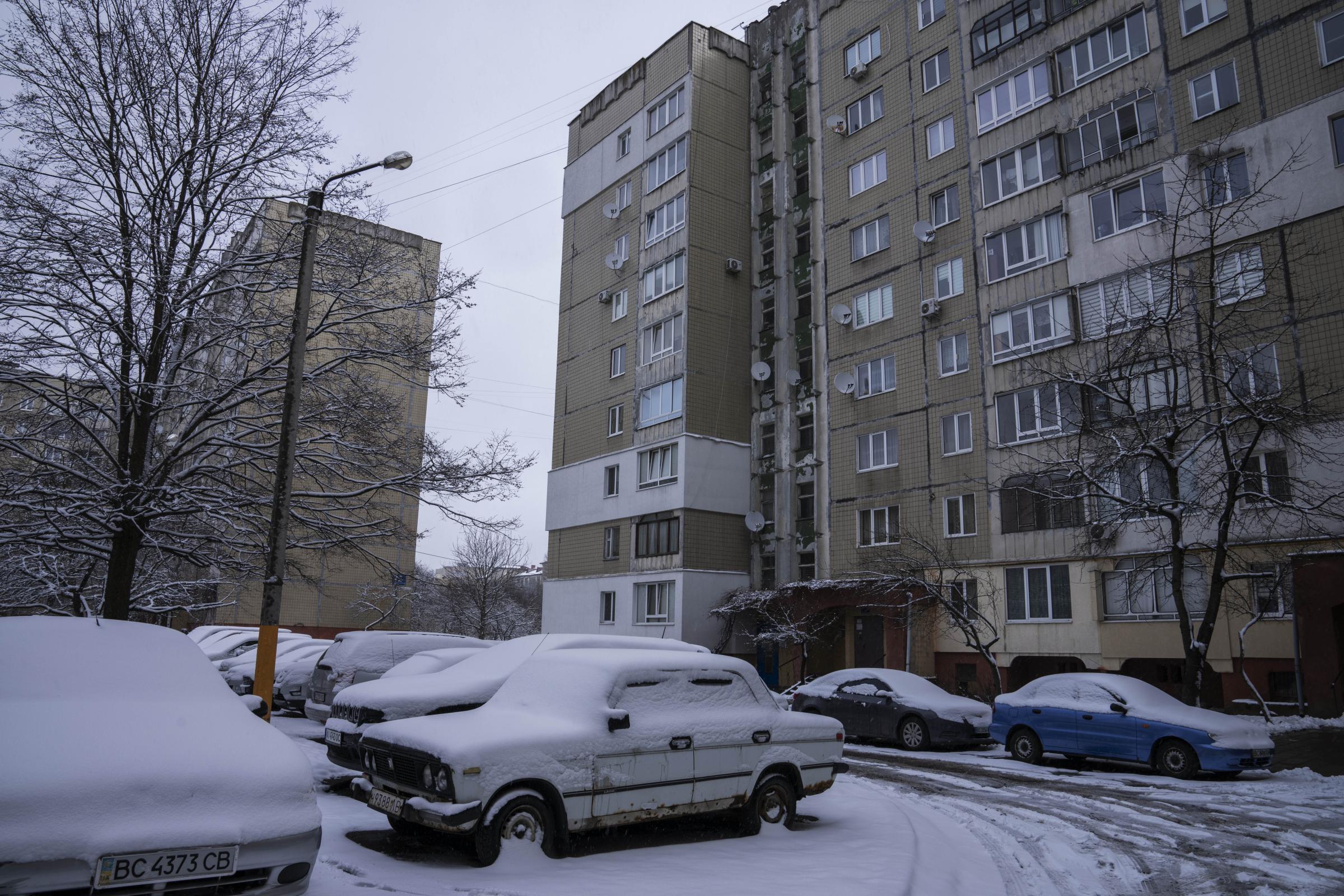 Stories of Ukraine's families during war - Apartment buildings where families fleeing war live.