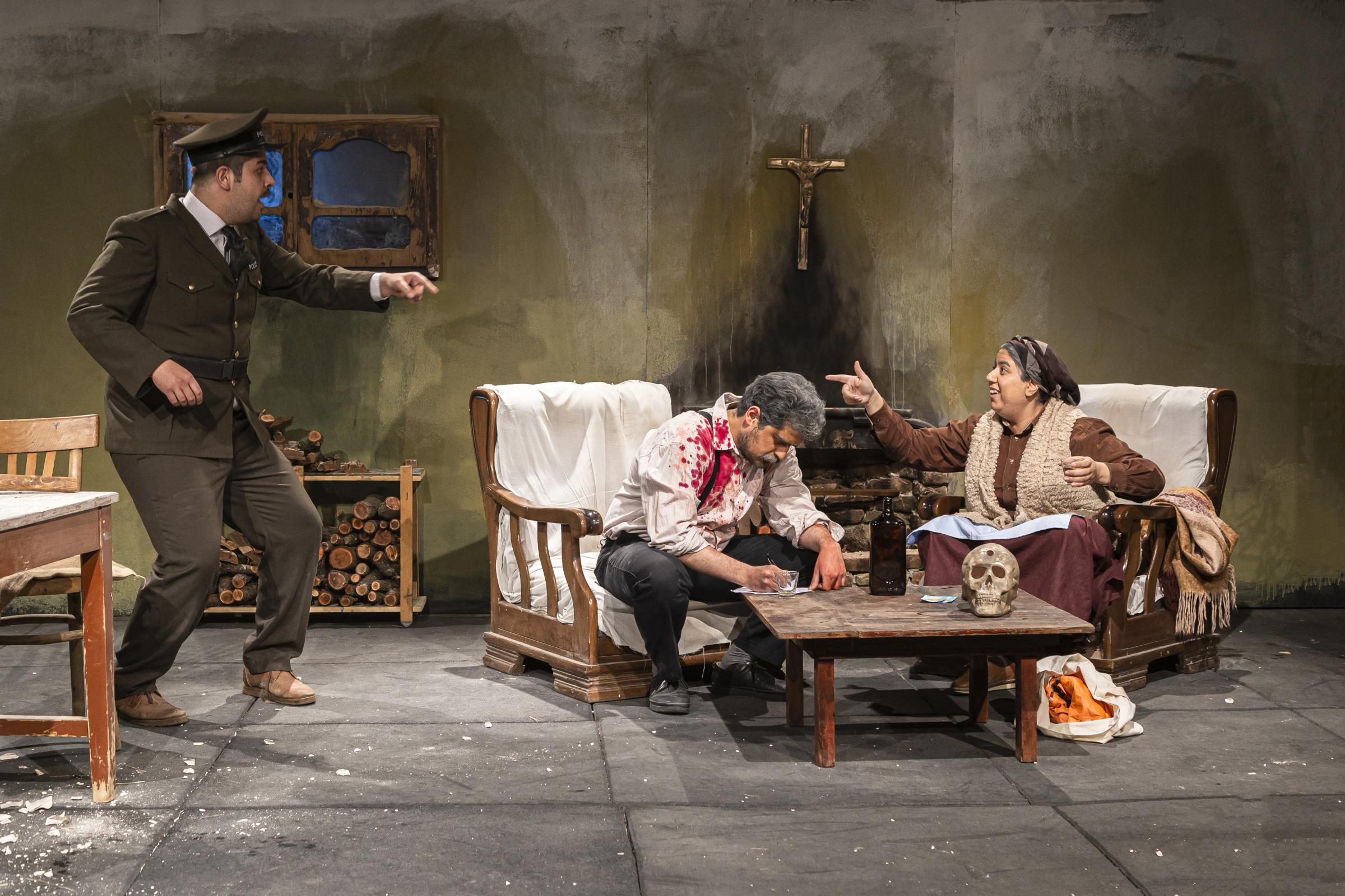 Theater stage (a skull in Kanemara) directed by Morteza Timuri. | Tabriz | 2022.