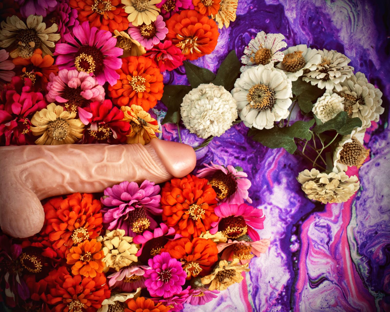 Penis sex toy with flowers in B.... (Photo/Kathryn Coers Rossman)