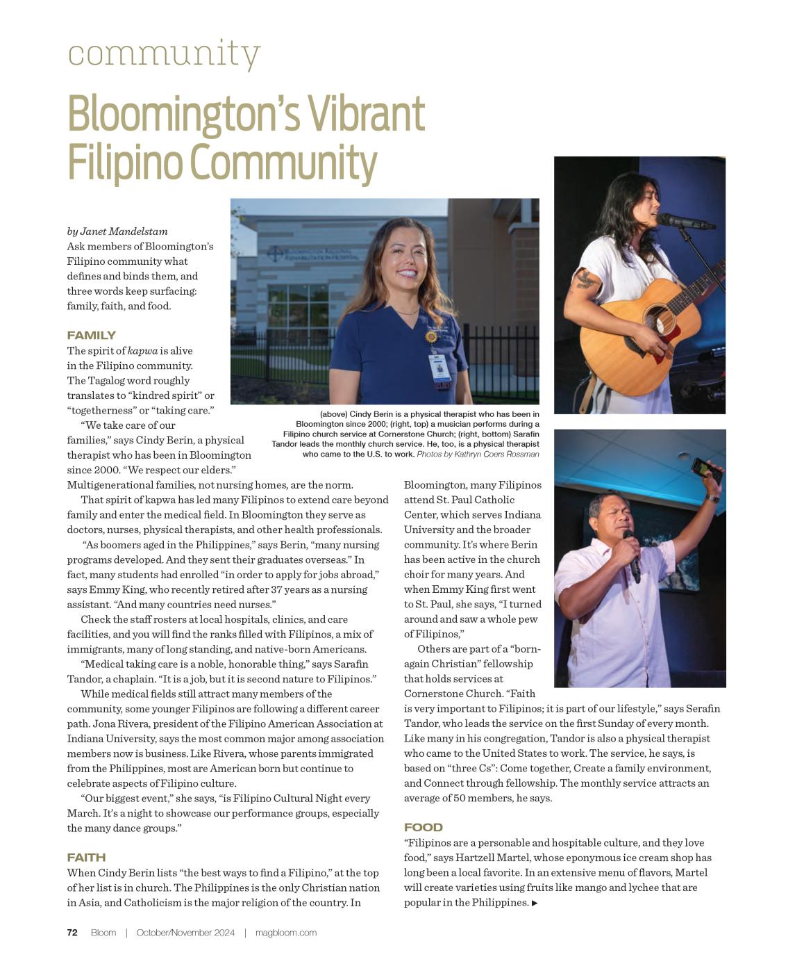 Bloomington&#39;s Vibrant F...yn Coers Rossman/Bloom Magazine