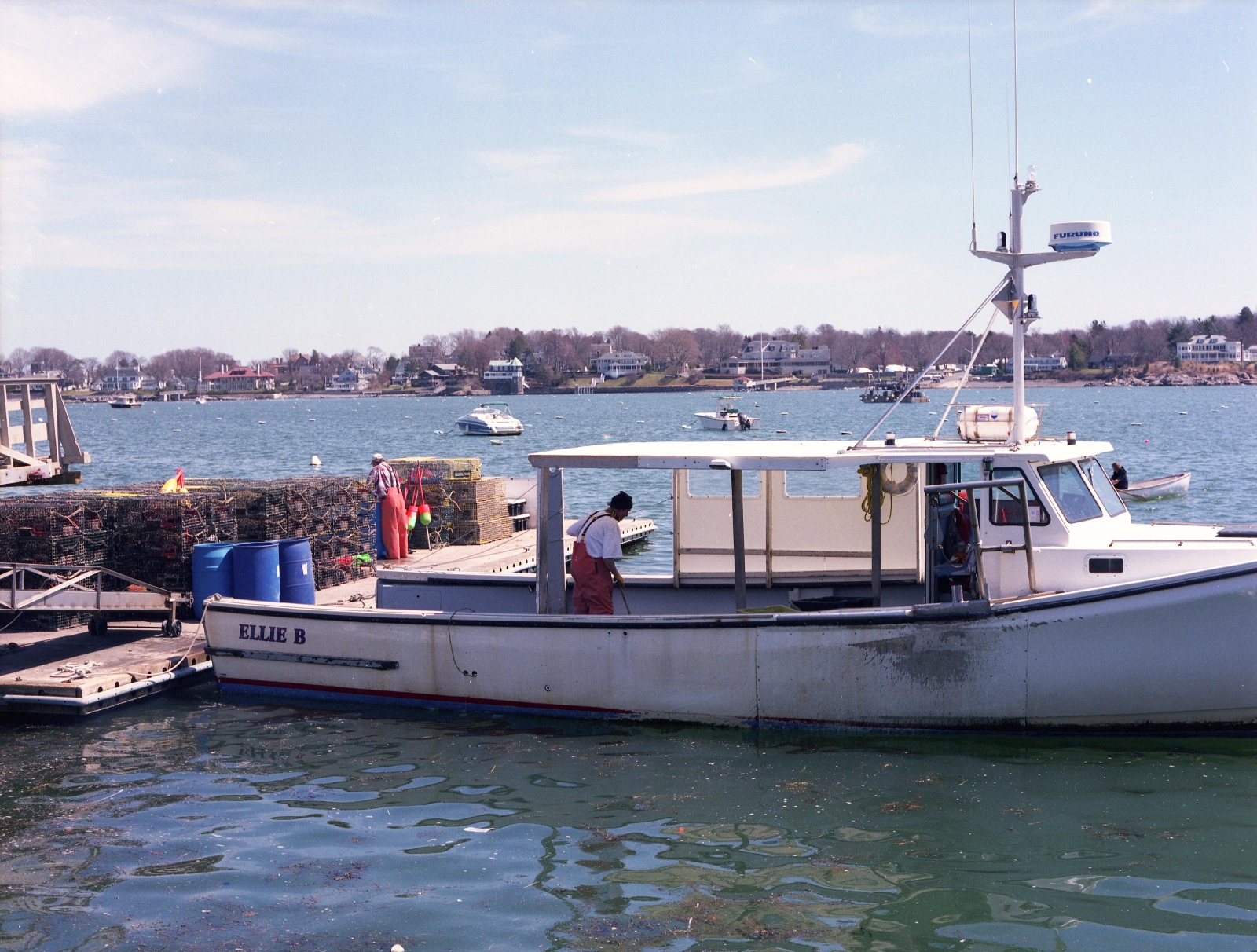 At the Water's Edge - Lobstermen on the "Ellie B," Marblehead,...