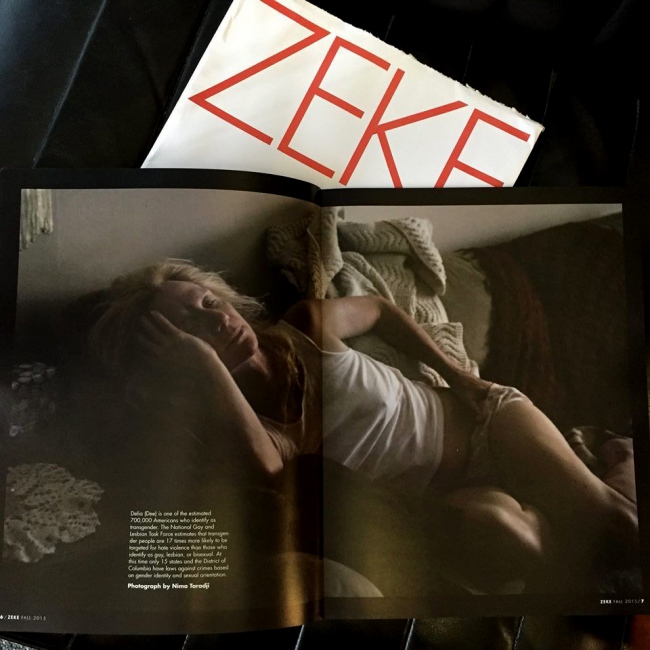 Delia - A Transgender Female in ZEKE Magazine