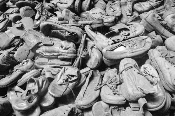 Ghosts of the Holocaust - Prisoners shoes, Auschwitz,  Malkopolska, Poland Stockholm Poland