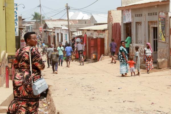Bujumbura - City in the Heart of Africa - Busy daily activity in the Kanyosha neighborhood of Bujumbura. Burundi is a land locked country...