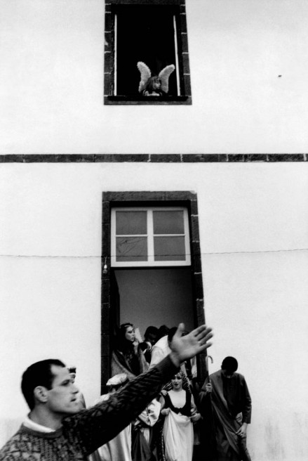 Moments before the King`s procession, island of SÃ£o Miguel, 2010.