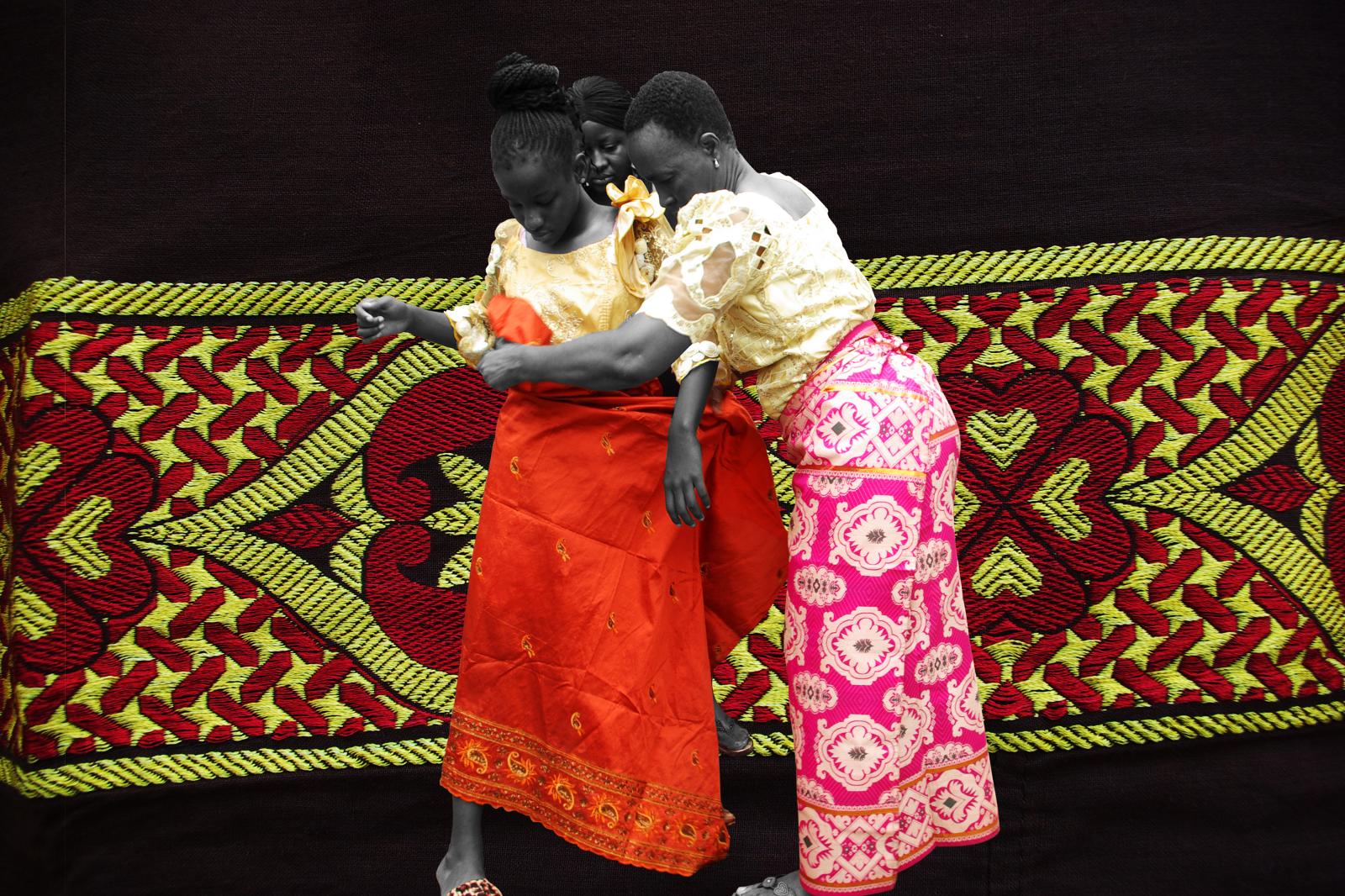 Akwa George (George Wrapper) - The art of tieing the wrapper is taught and passed from one generation to another.