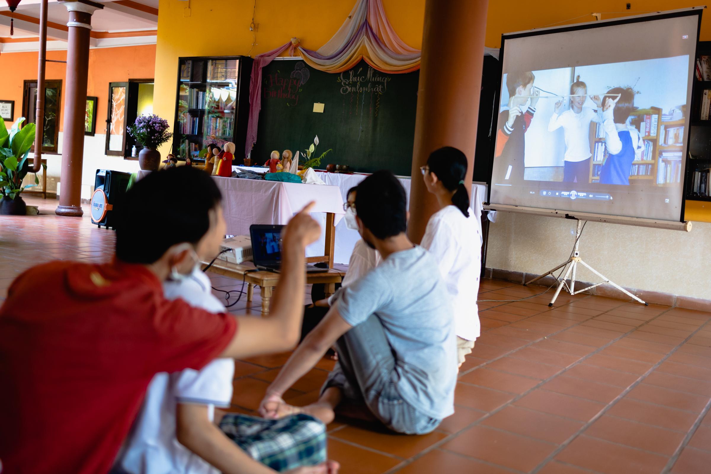 13th anniversary of Peaceful Bamboo Family (Tinh Truc Gia) - Wishes were sent to the community via recorded video...