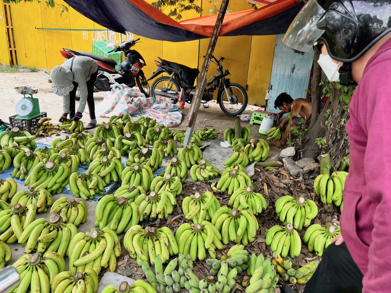 Banana shop on Saigon street