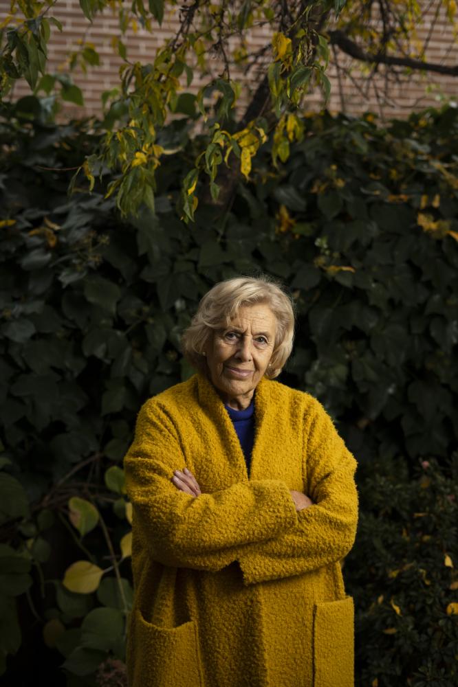 Image from Overview - Portrait of former mayor of Madrid, Manuela Carmena, at...