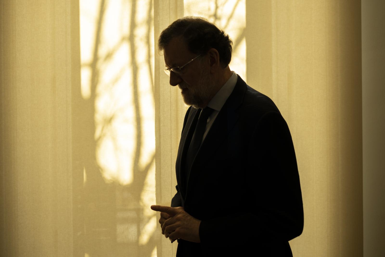 Overview - Portrait of former Spanish Prime Minister, Mariano Rajoy,...