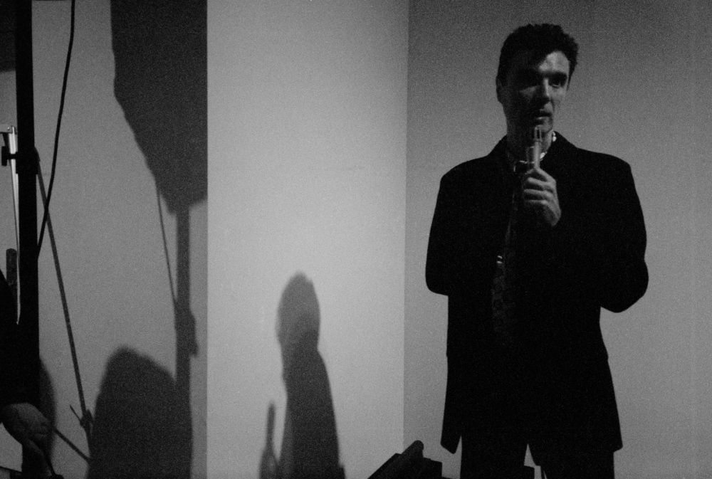 Portraits - David Byrne, performing at an arts conference, Houston,TX