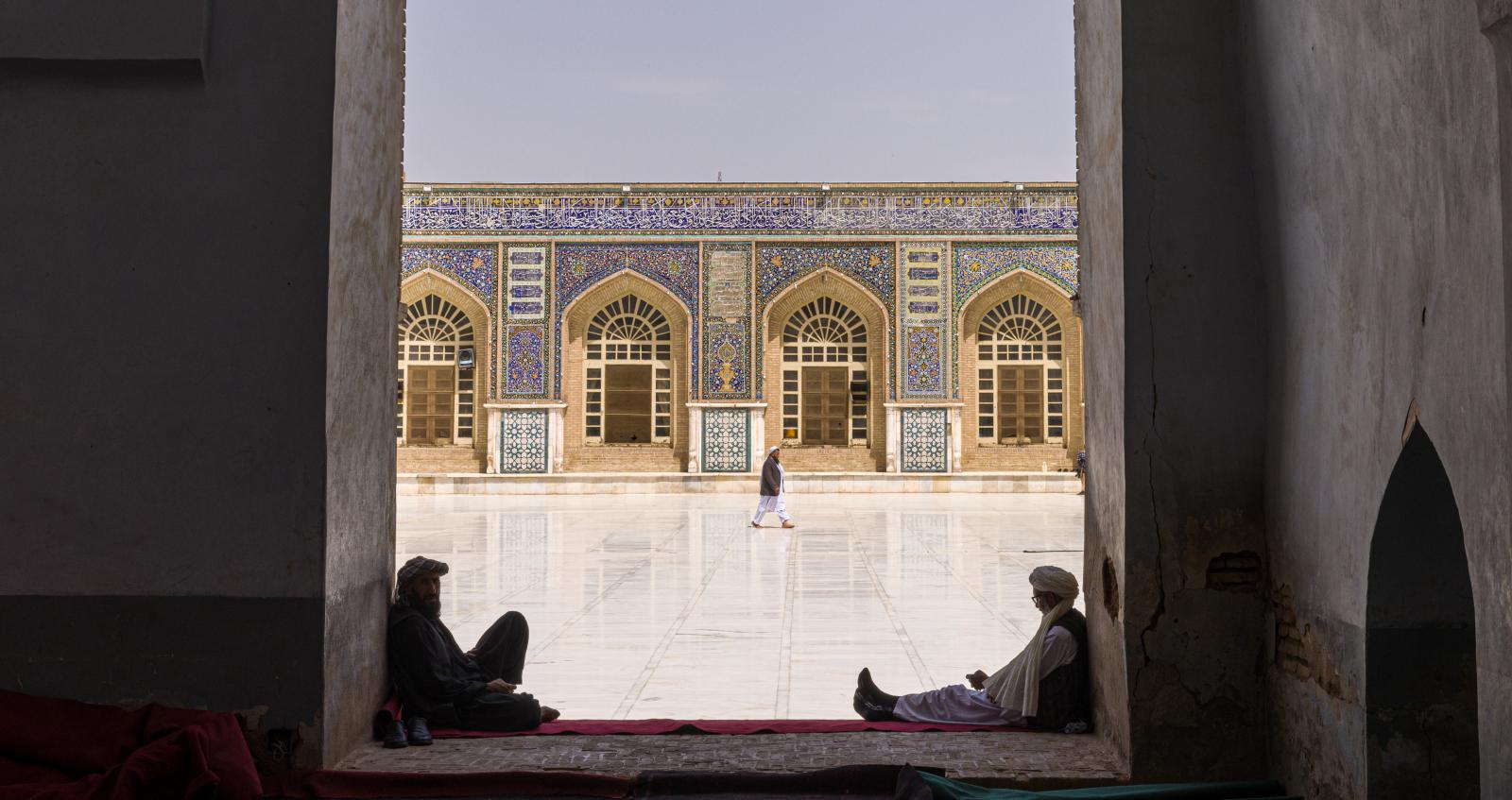 in the mosque