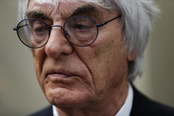 Image from Sports - Formula One commercial supremo Bernie Ecclestone looks on...