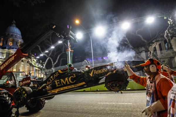 Image from Sports - Race officials remove Formula One driver Pastor Maldonado...