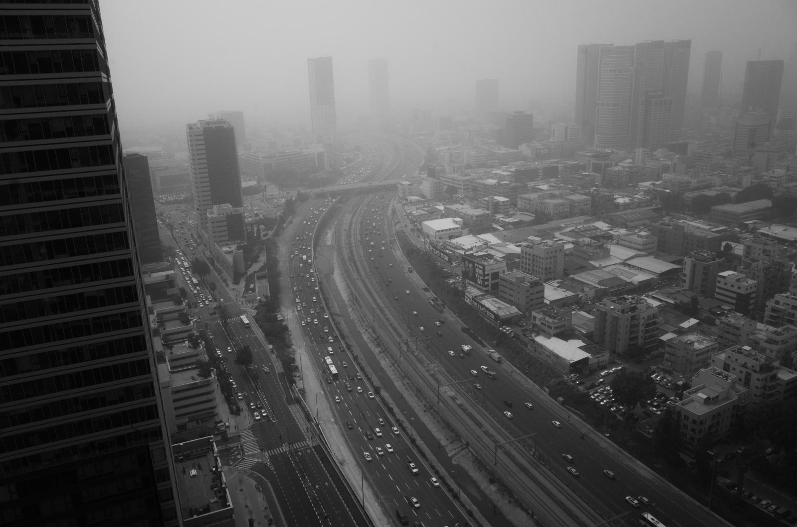 Heavy dusty smog.