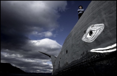 Image from Artisan & Business -  Tom McClean with "Moby Dick" at Loch Nevis in...
