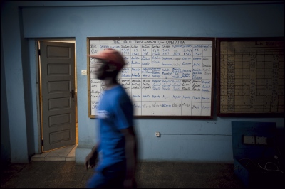 The Team Deployment Board at HALO&#39;s Zimpeto compound, Maputo, Mozambique. 