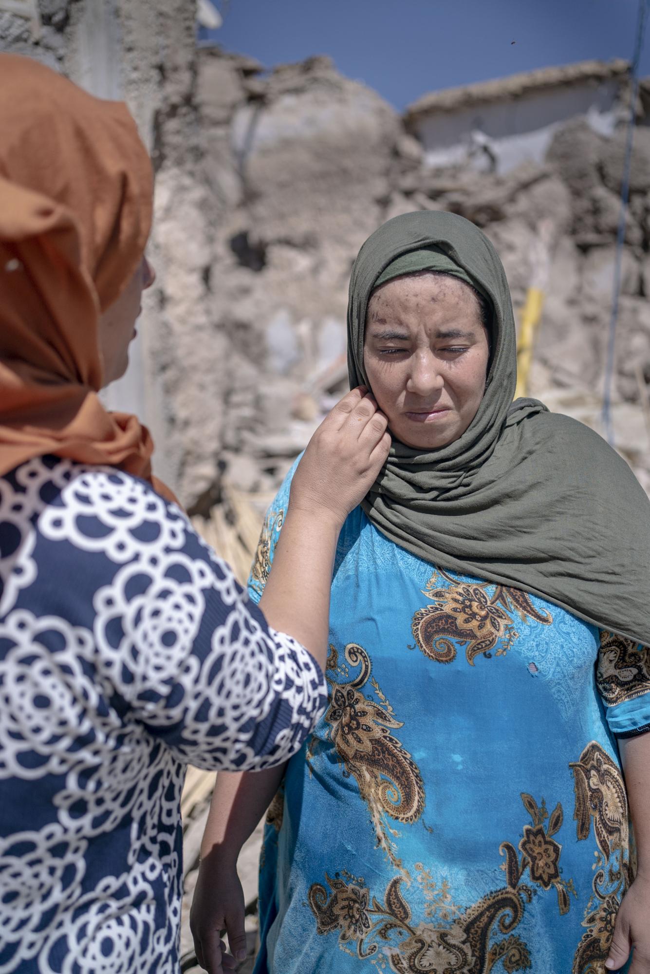 Maroc - the shock - Zahra a perdu ses deux enfants lors du séisme....