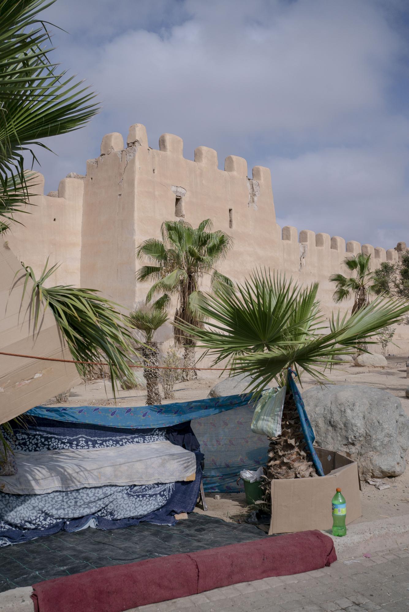 Maroc - the shock - Beaucoup de maisons de la Medina de Taroudant ont...