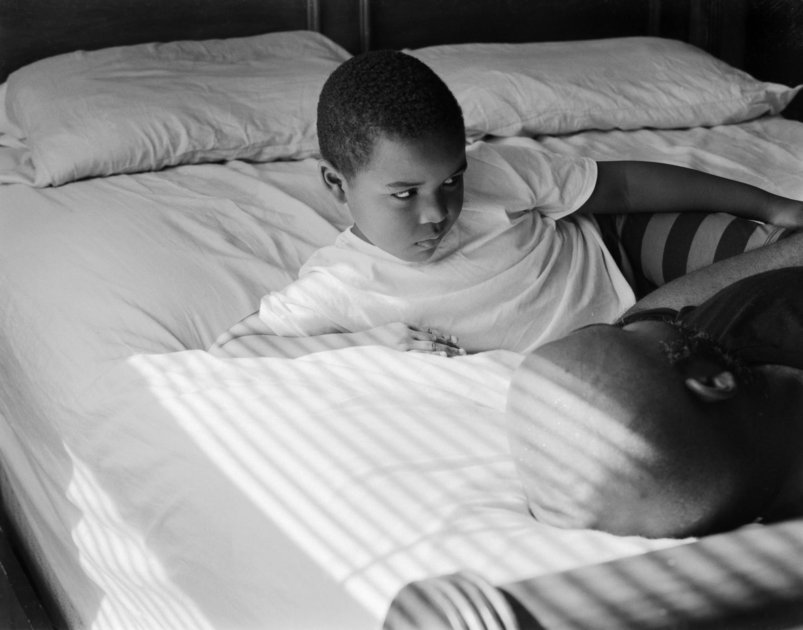 Thumbnail of LJ Laying on The Bed, 2020, 20x2_oto by&nbsp; Rashod Taylor .