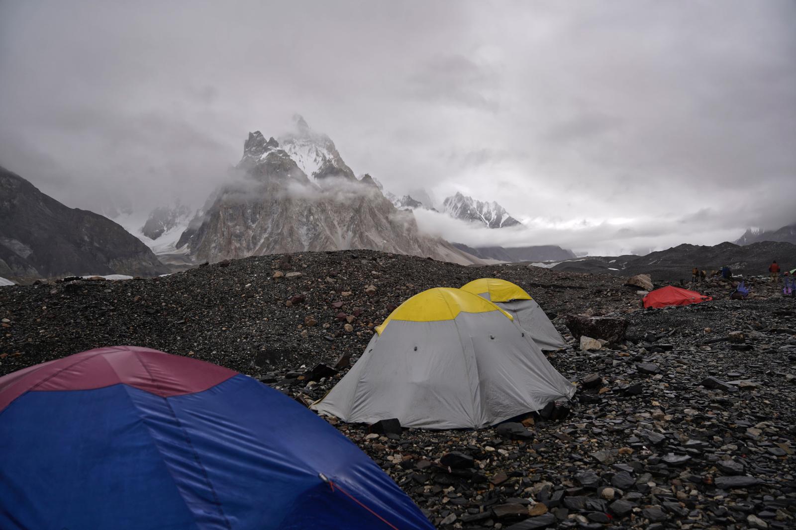 An ordinary rainy day at Concordia camp - Karakorum - Pakistan