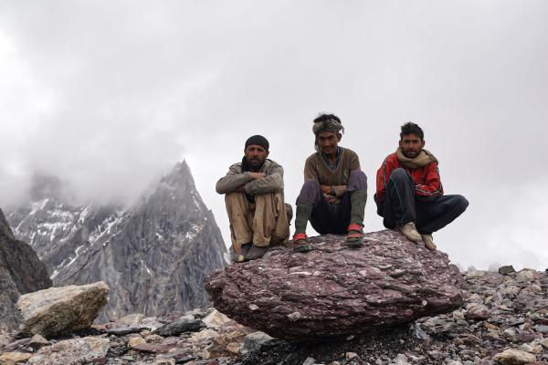Pakistani porters at Concordia Camp, Karakorum | Buy this image